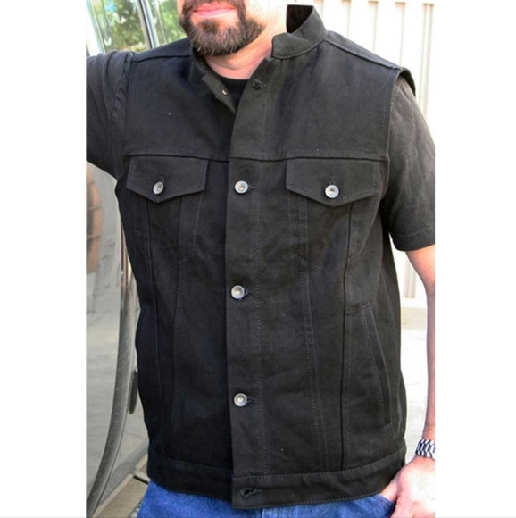 Crank and Stroker Other - Crank and Stroker Preacher Denim Motorcycle Vest L